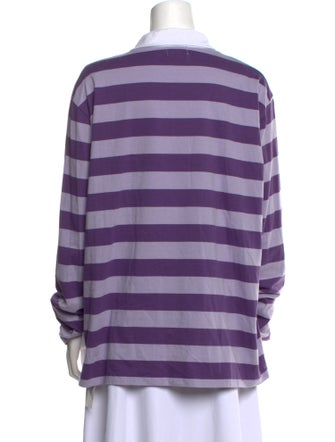 Kule Striped Long Sleeve Polo