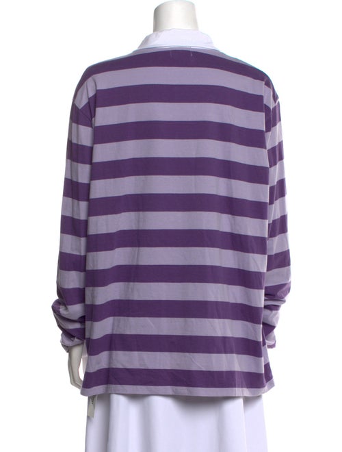 Kule Striped Long Sleeve Polo