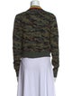Kule Camouflage Print V-Neck Sweater