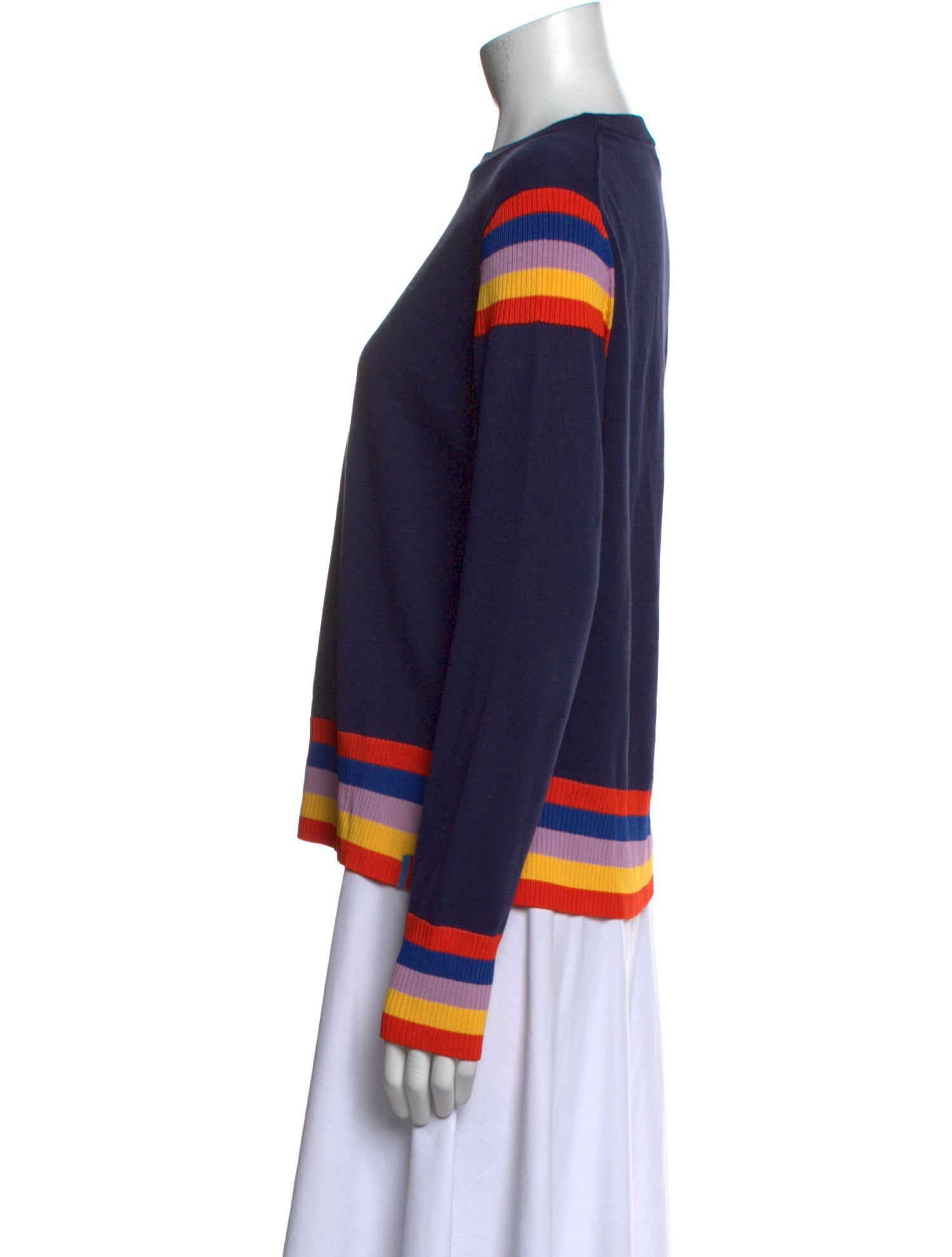 Kule Striped Bateau Neckline Sweater