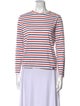Kule Striped Crew Neck Top