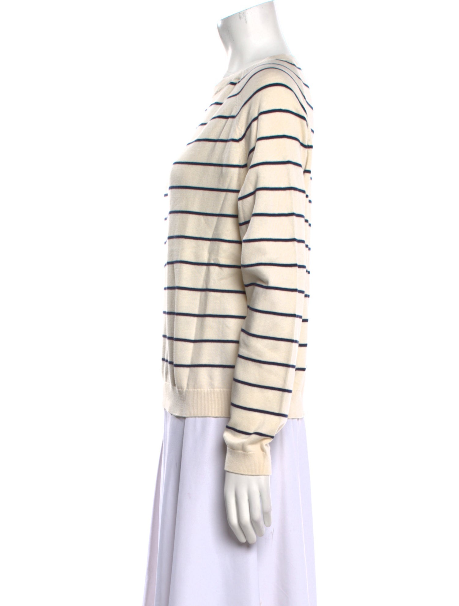 Kule Striped Crew Neck Sweatshirt