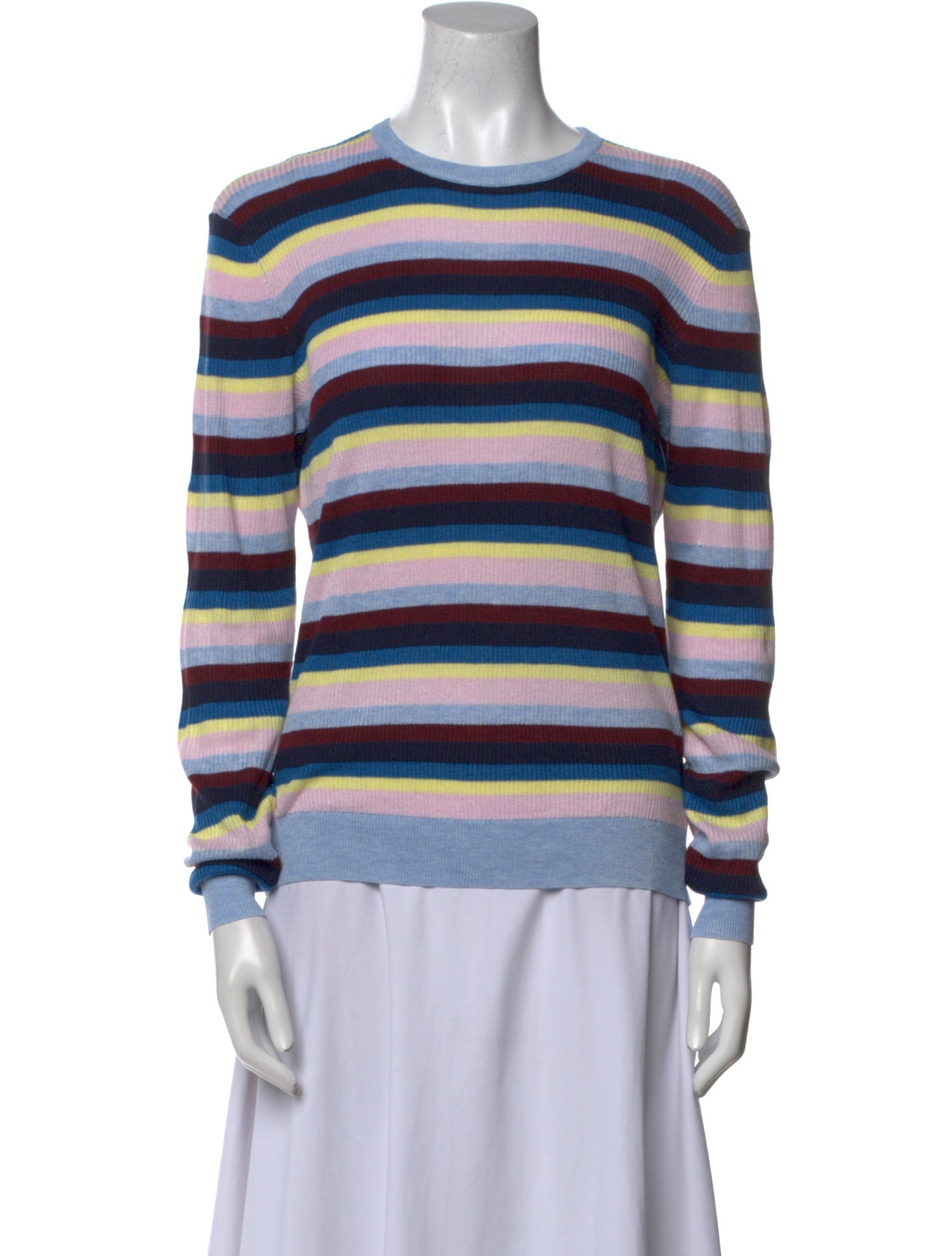 Kule Striped Crew Neck Sweater