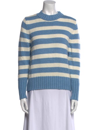 Kule Striped Mock Neck Sweater