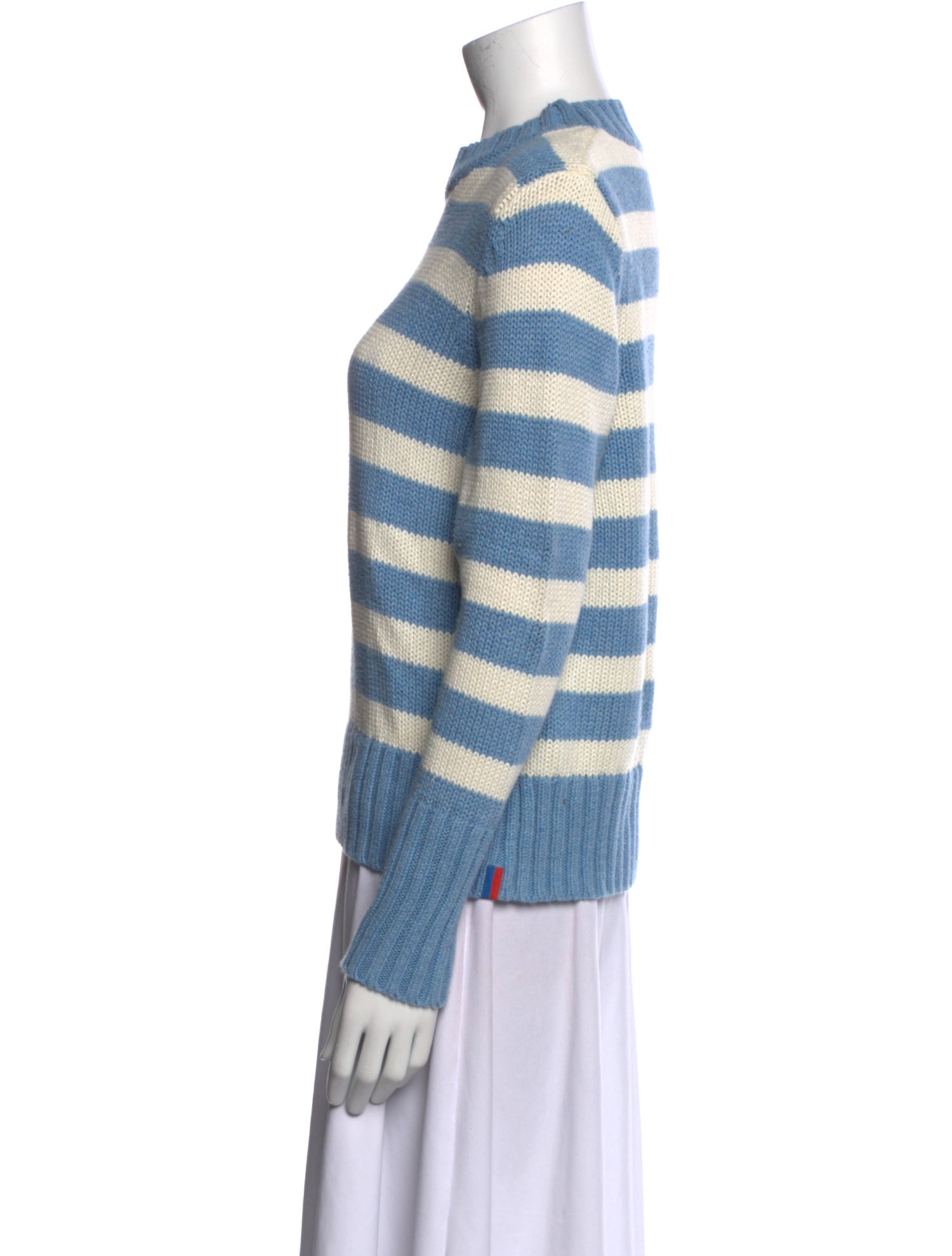 Kule Striped Mock Neck Sweater