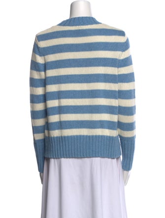 Kule Striped Mock Neck Sweater