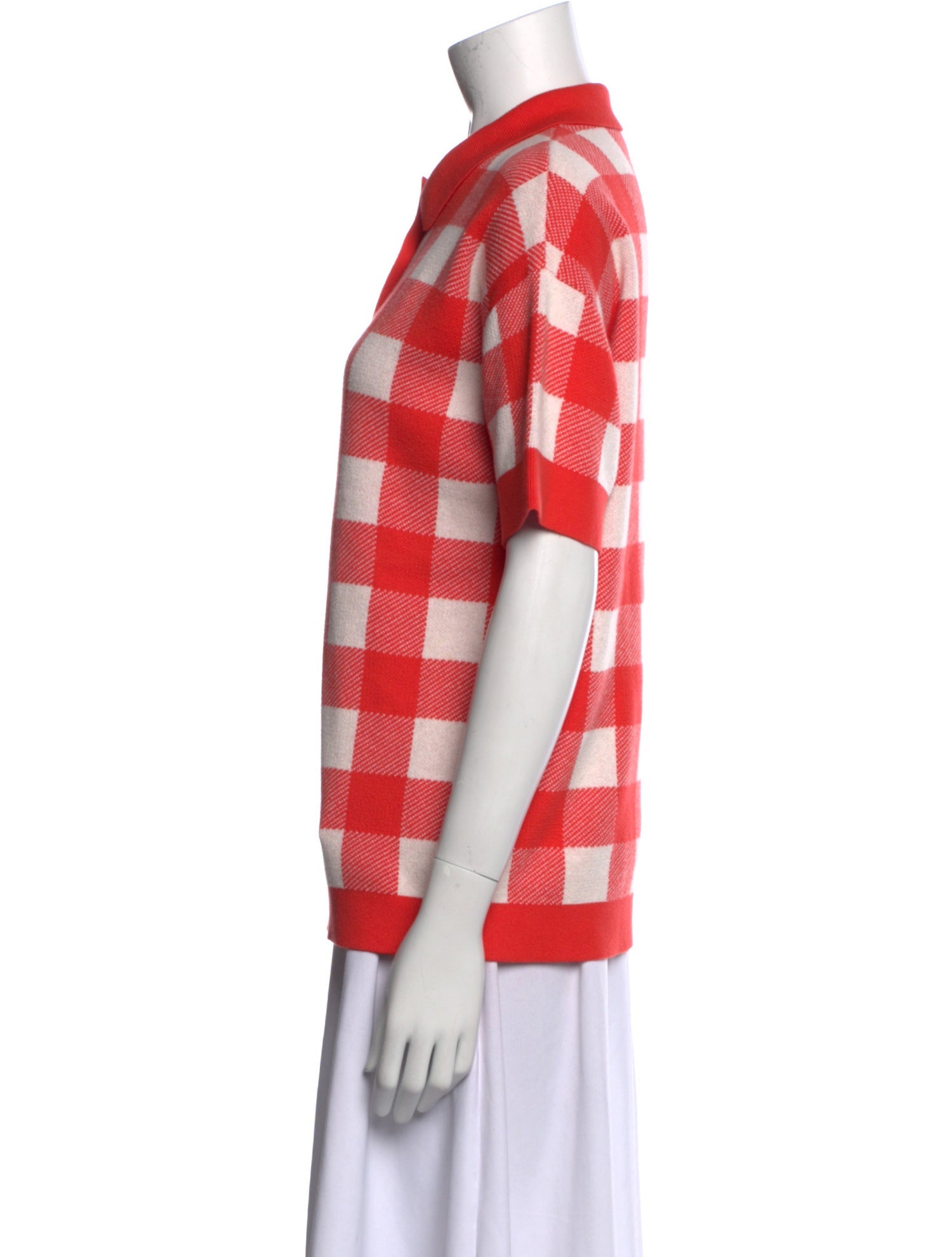 Kule Plaid Print Short Sleeve Polo