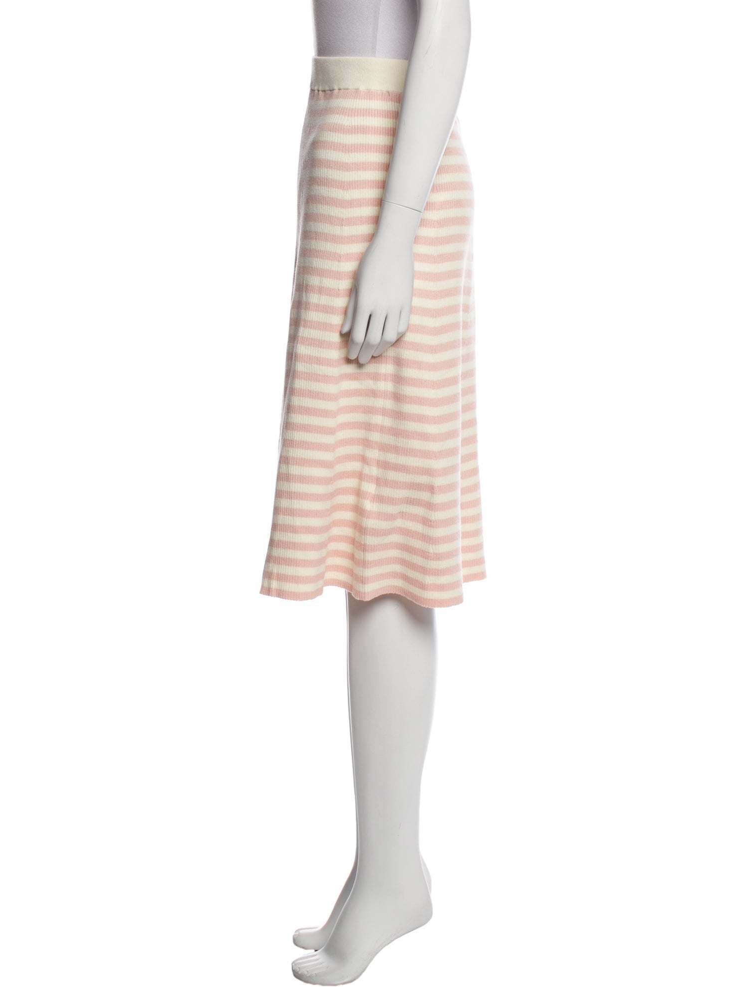 Kule Striped Knee-Length Skirt