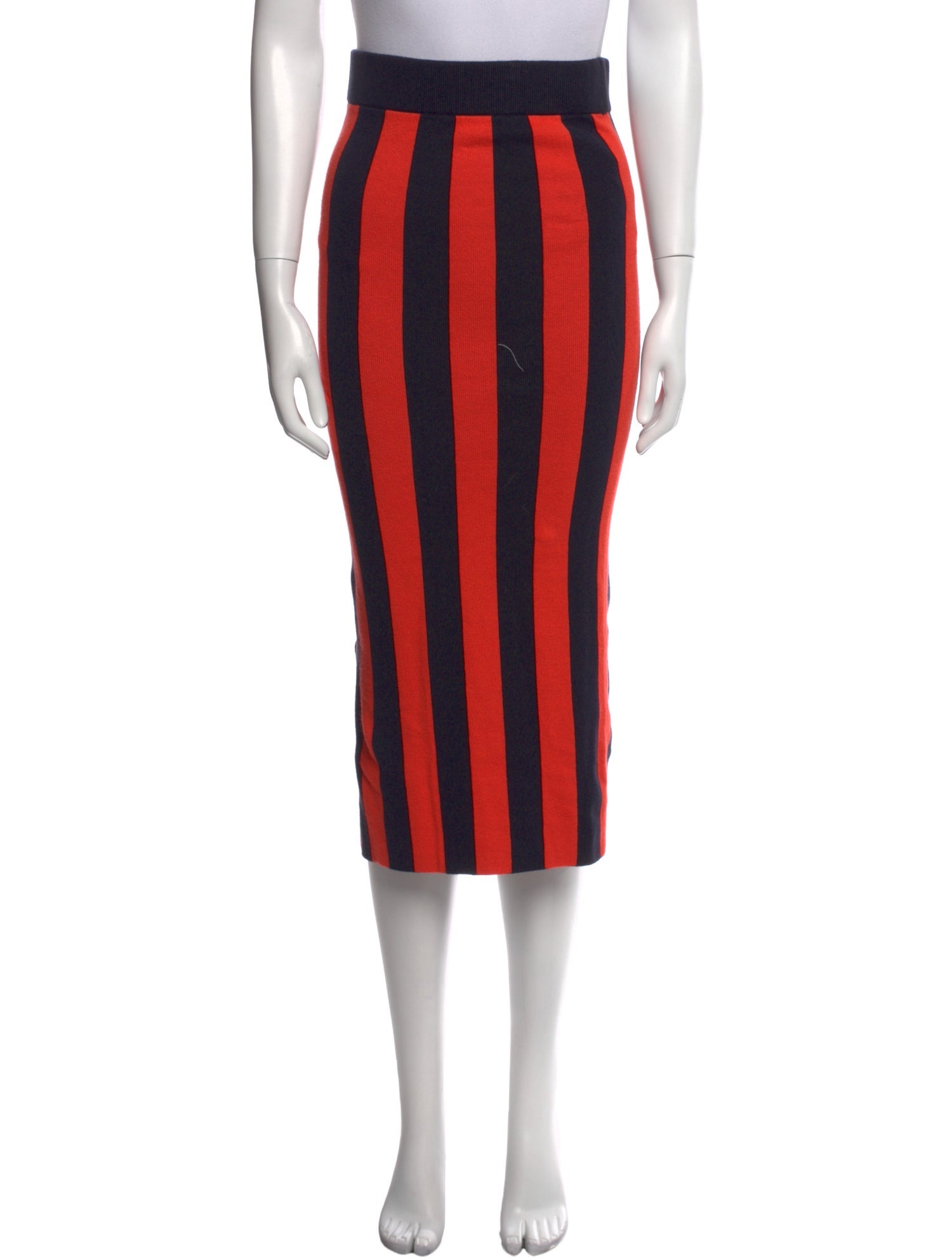 Kule Striped Midi Length Skirt