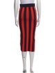 Kule Striped Midi Length Skirt