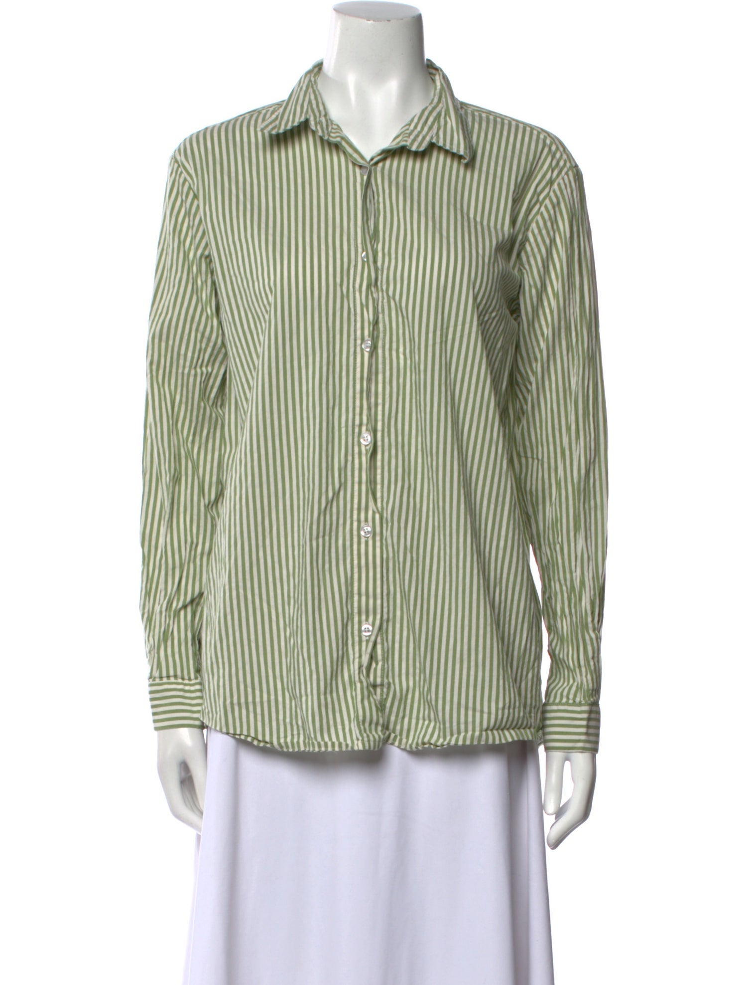 Kule Striped Long Sleeve Button-Up Top