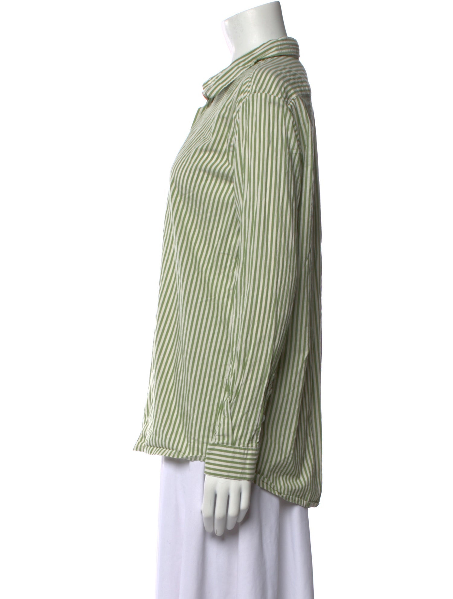 Kule Striped Long Sleeve Button-Up Top