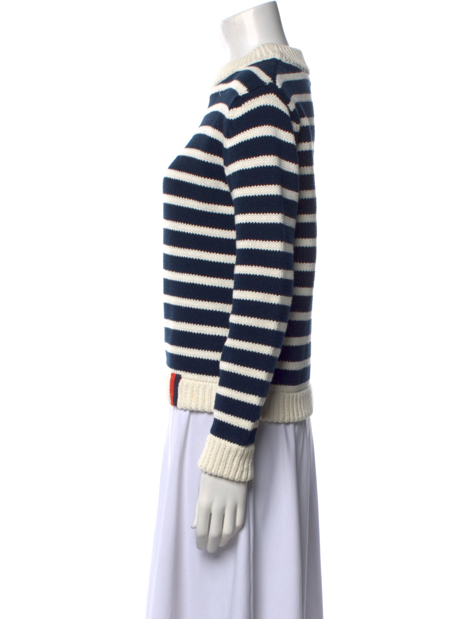Kule Striped Crew Neck Sweater