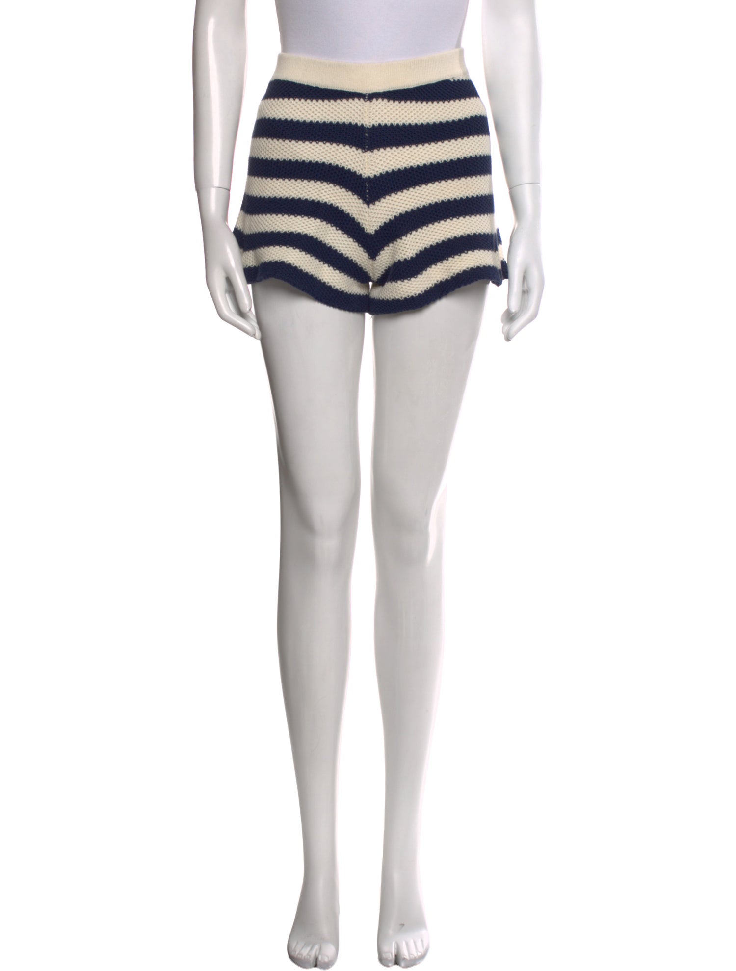 Kule Striped Mini Shorts