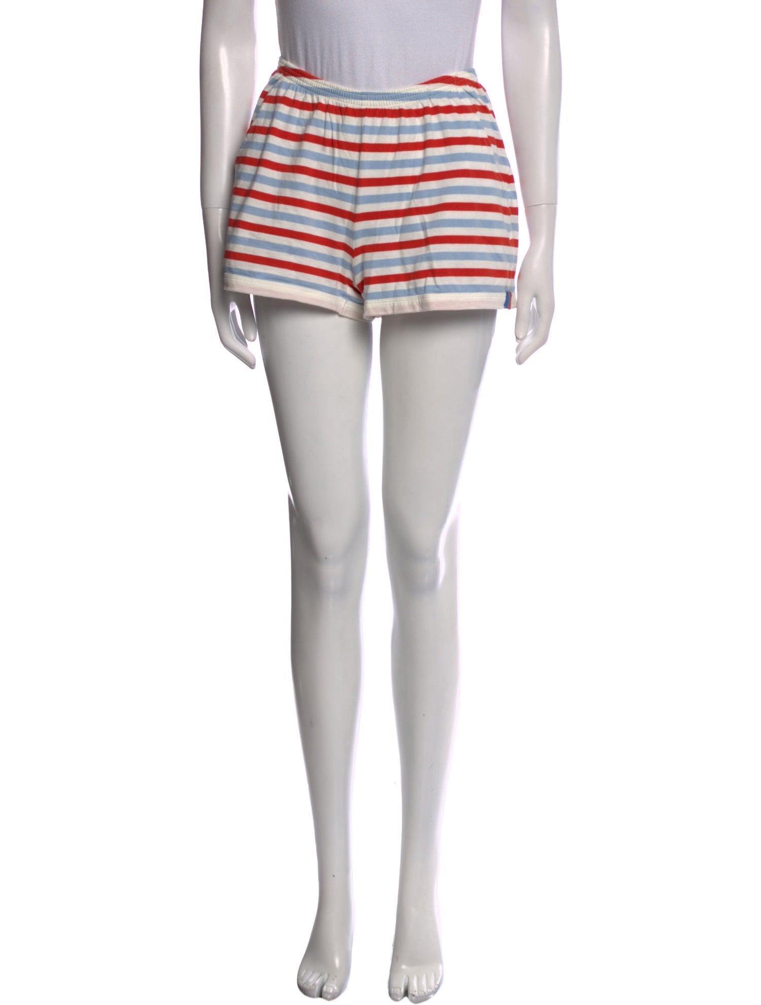 Kule Striped Mini Shorts