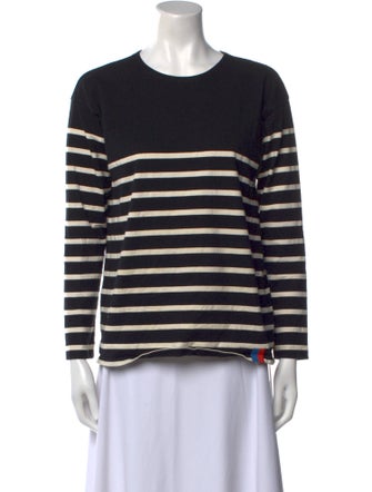 Kule Striped Crew Neck Sweatshirt