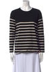 Kule Striped Crew Neck Sweatshirt