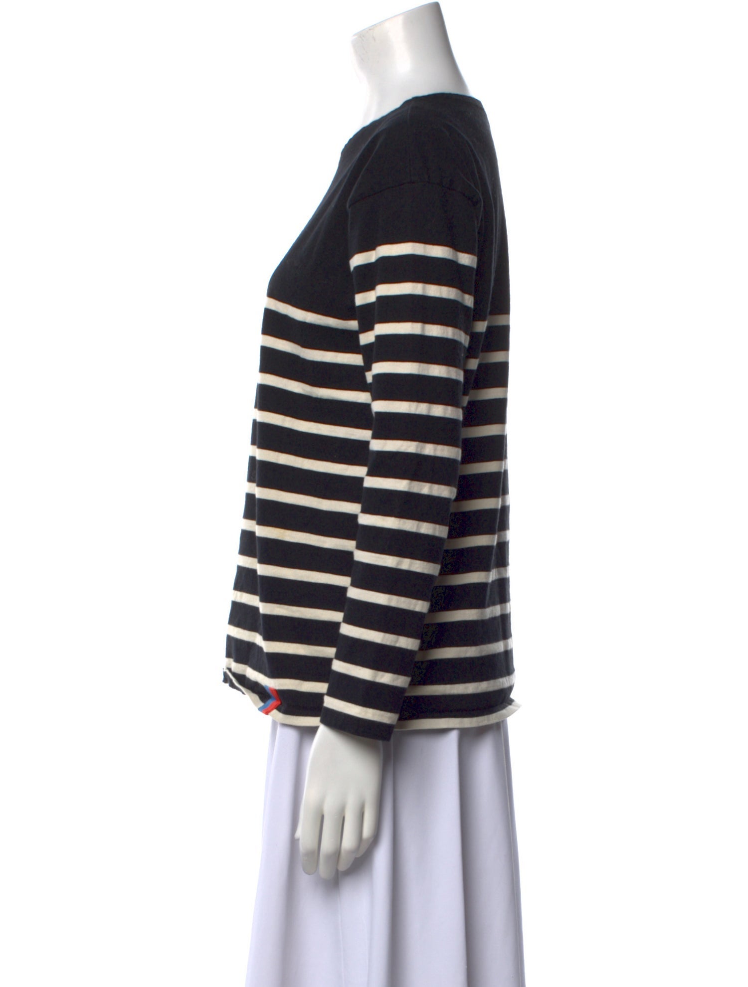 Kule Striped Crew Neck Sweatshirt