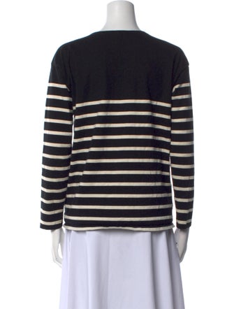 Kule Striped Crew Neck Sweatshirt
