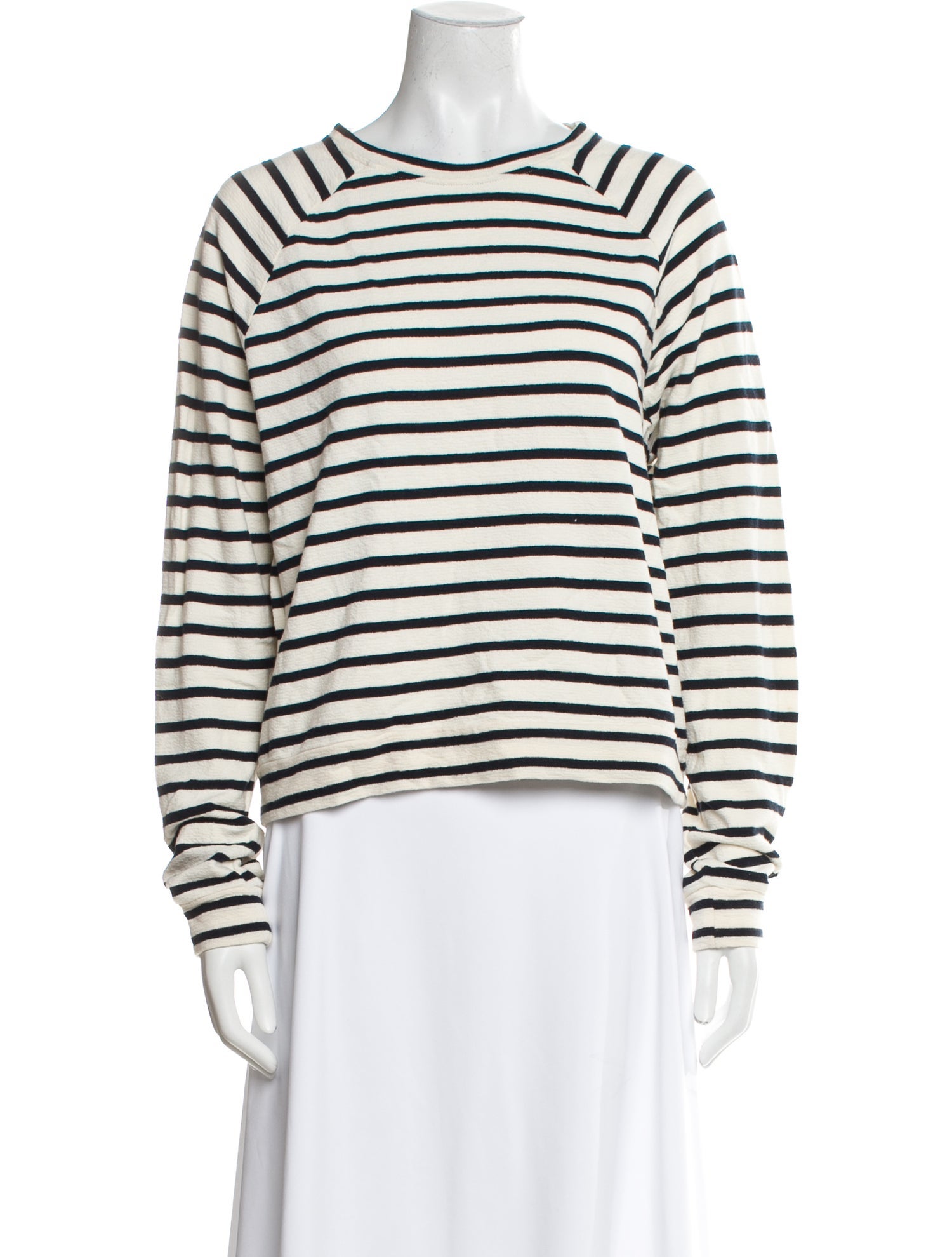 Kule Striped Crew Neck Sweatshirt