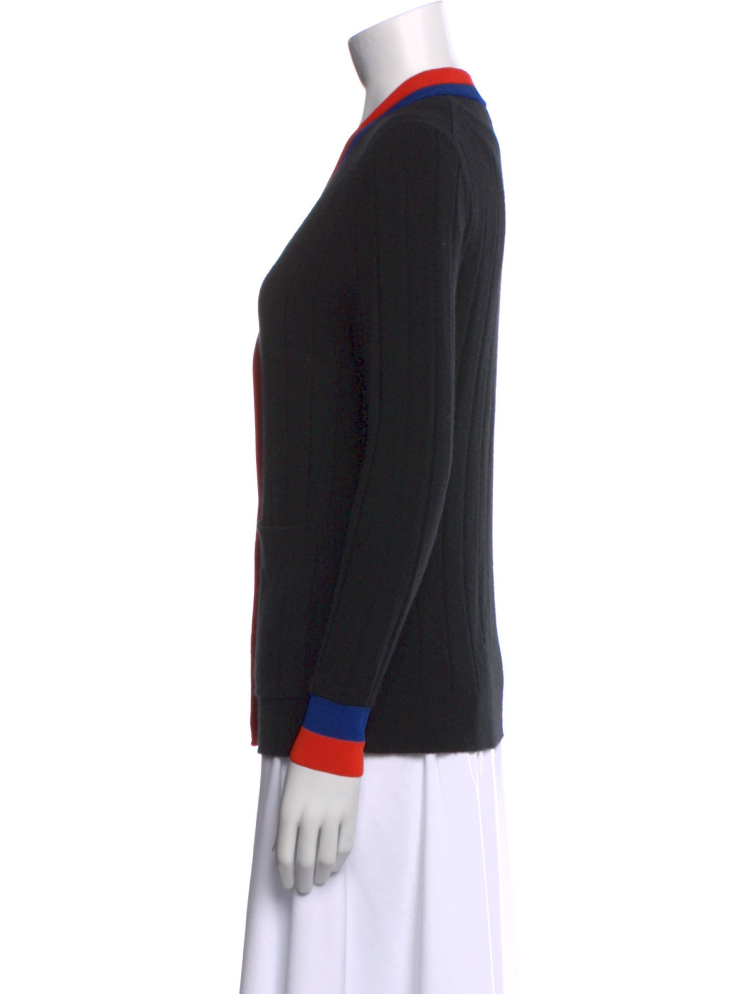 Kule Cashmere Colorblock Pattern Sweater