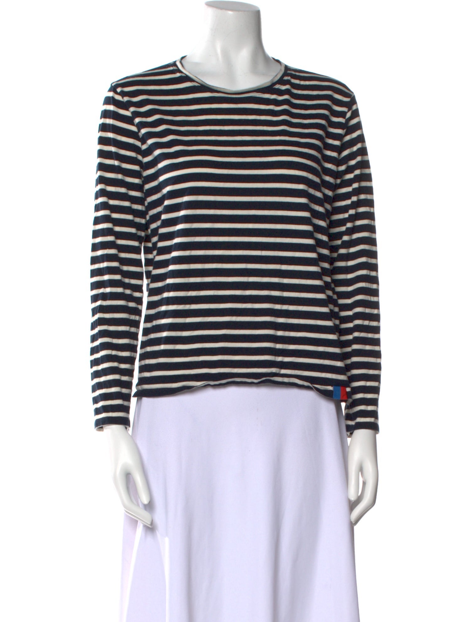 Kule Striped Crew Neck Top