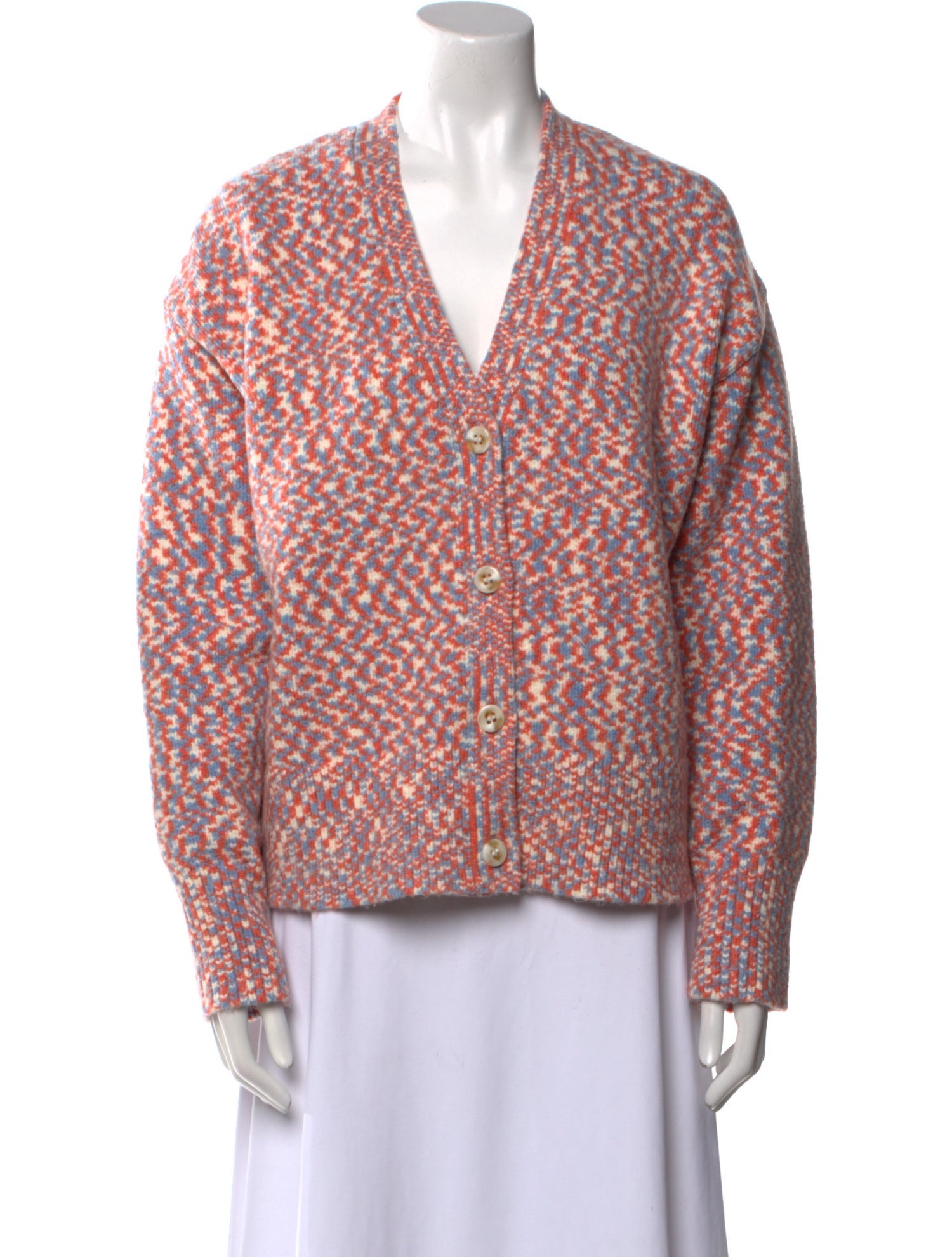 Kule Printed V-Neck Sweater