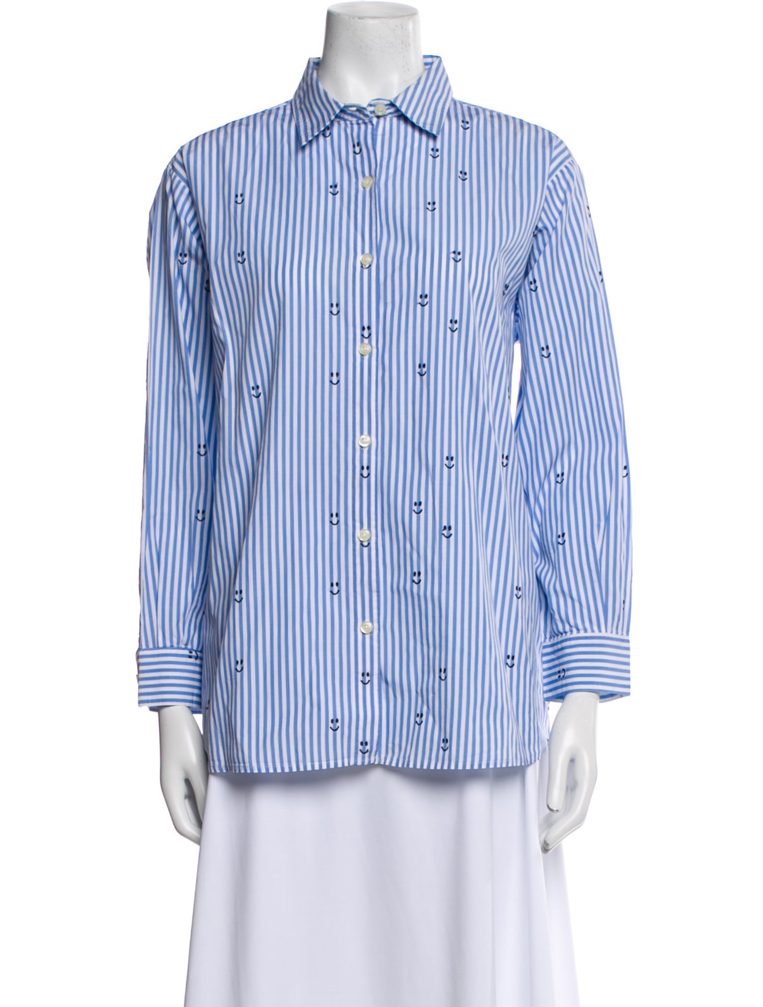 Kule Striped Long Sleeve Button-Up Top