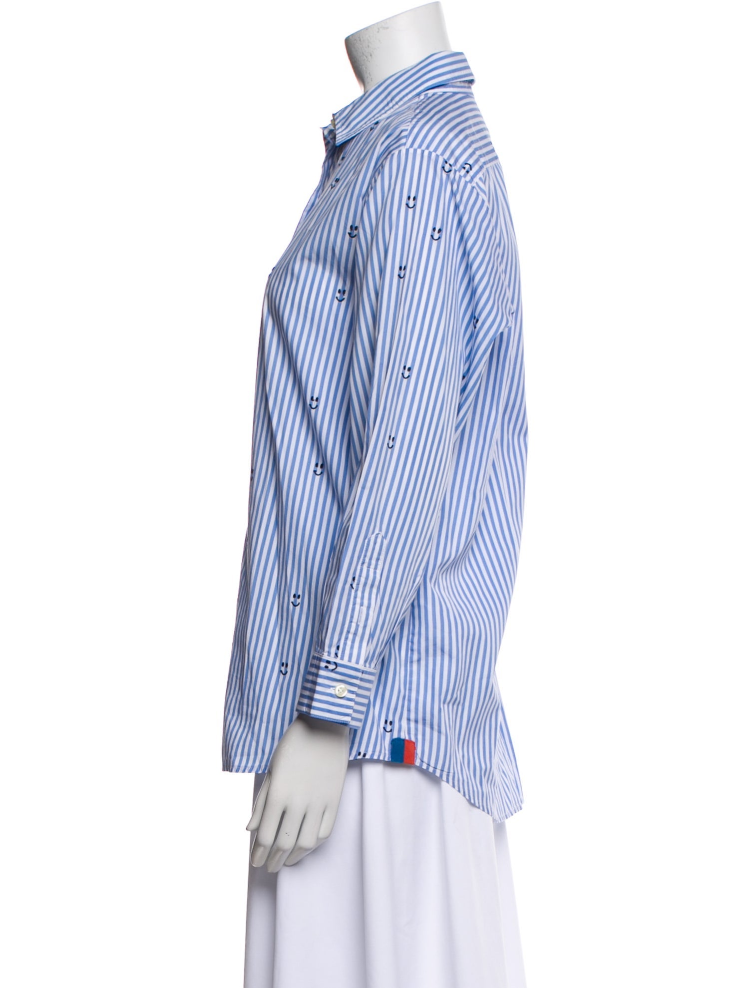 Kule Striped Long Sleeve Button-Up Top