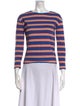 Kule Striped Crew Neck Sweater