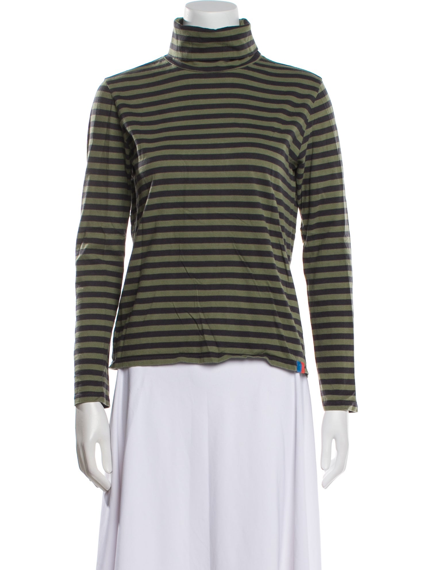 Kule Striped Turtleneck Top