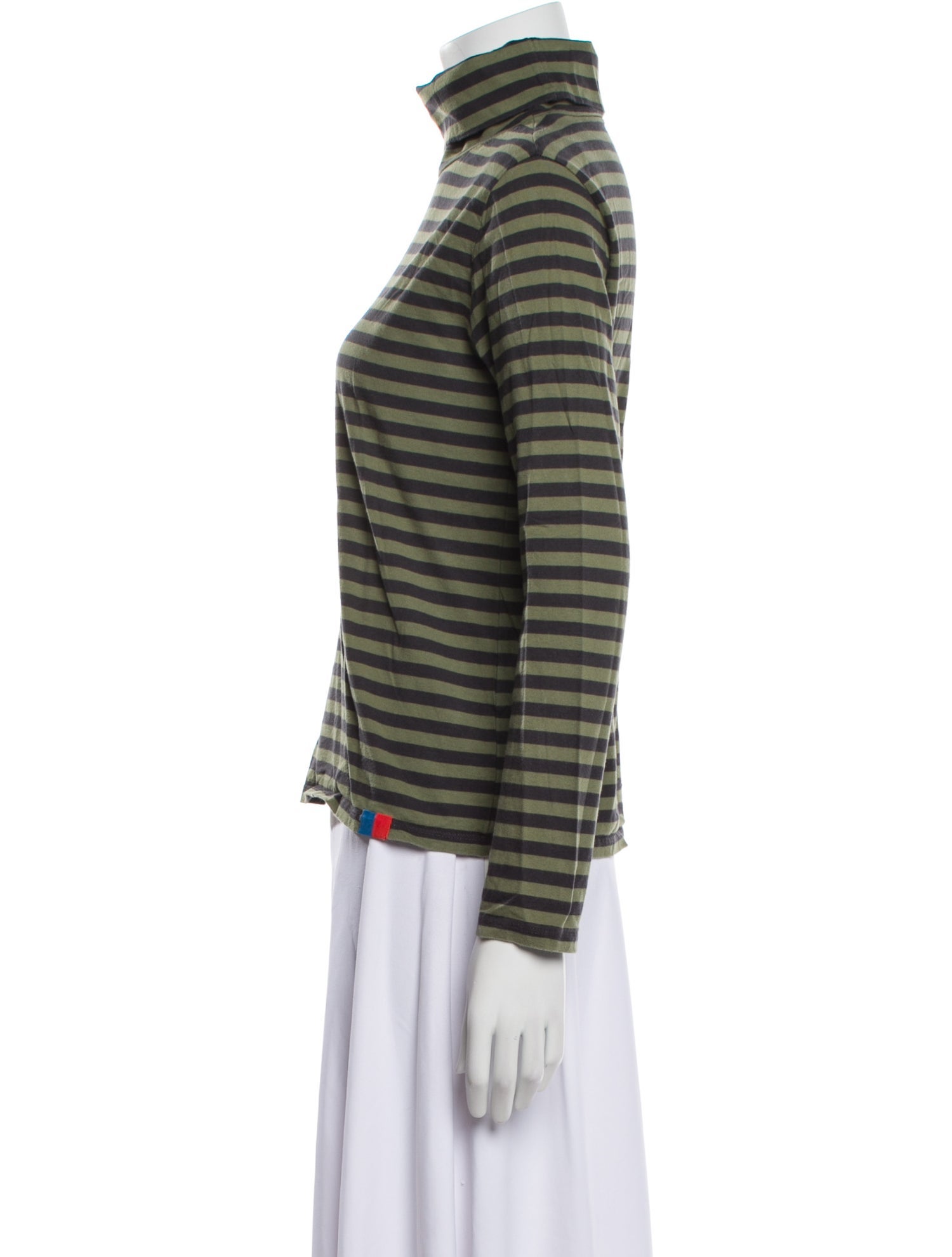 Kule Striped Turtleneck Top