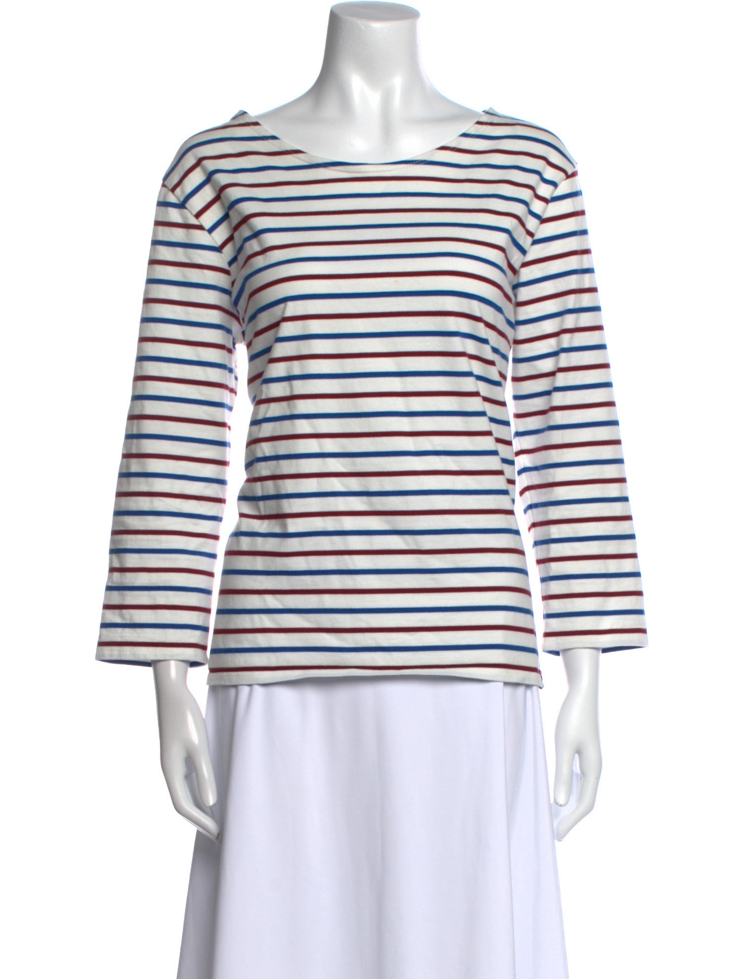 Kule Striped Bateau Neckline T-Shirt