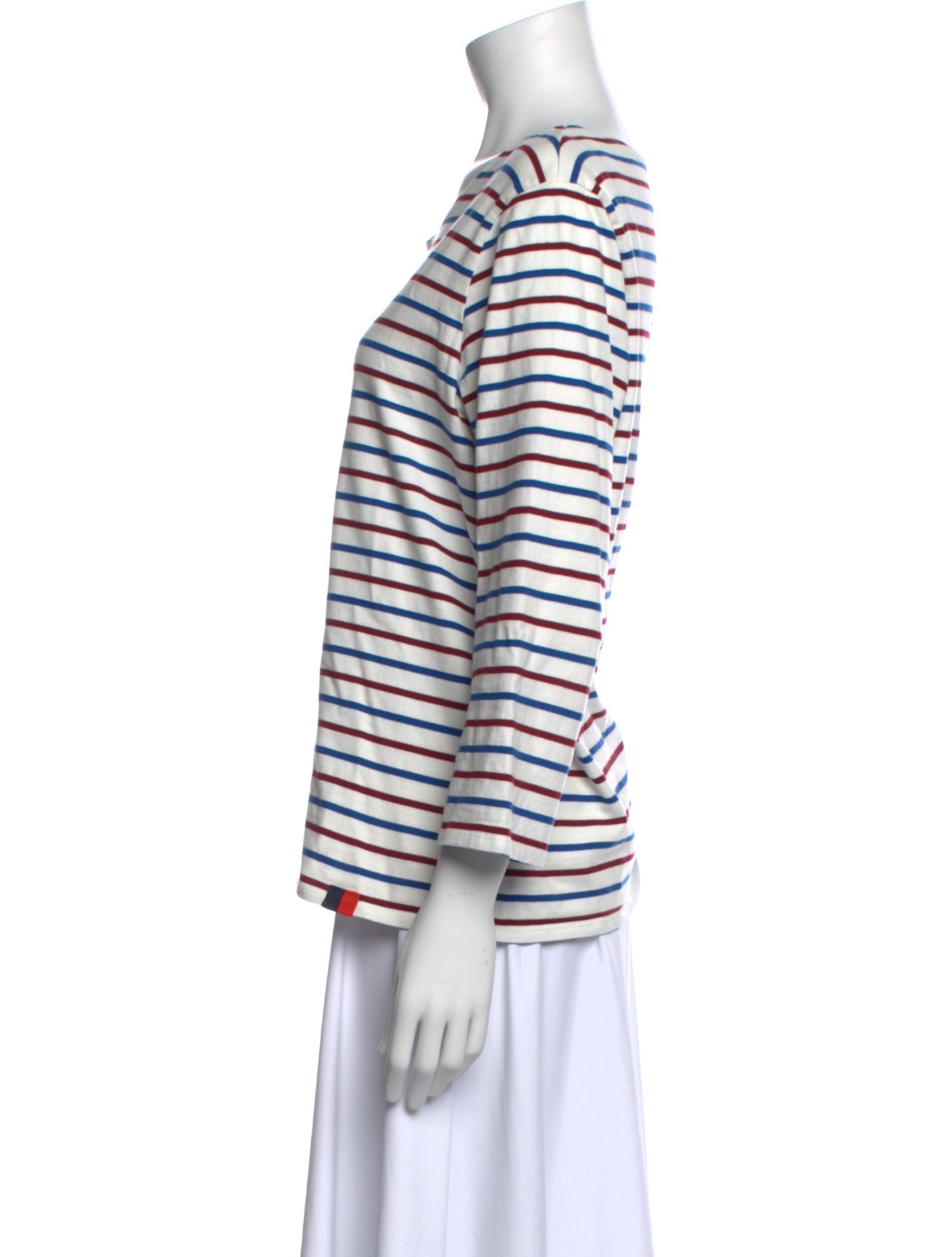 Kule Striped Bateau Neckline T-Shirt