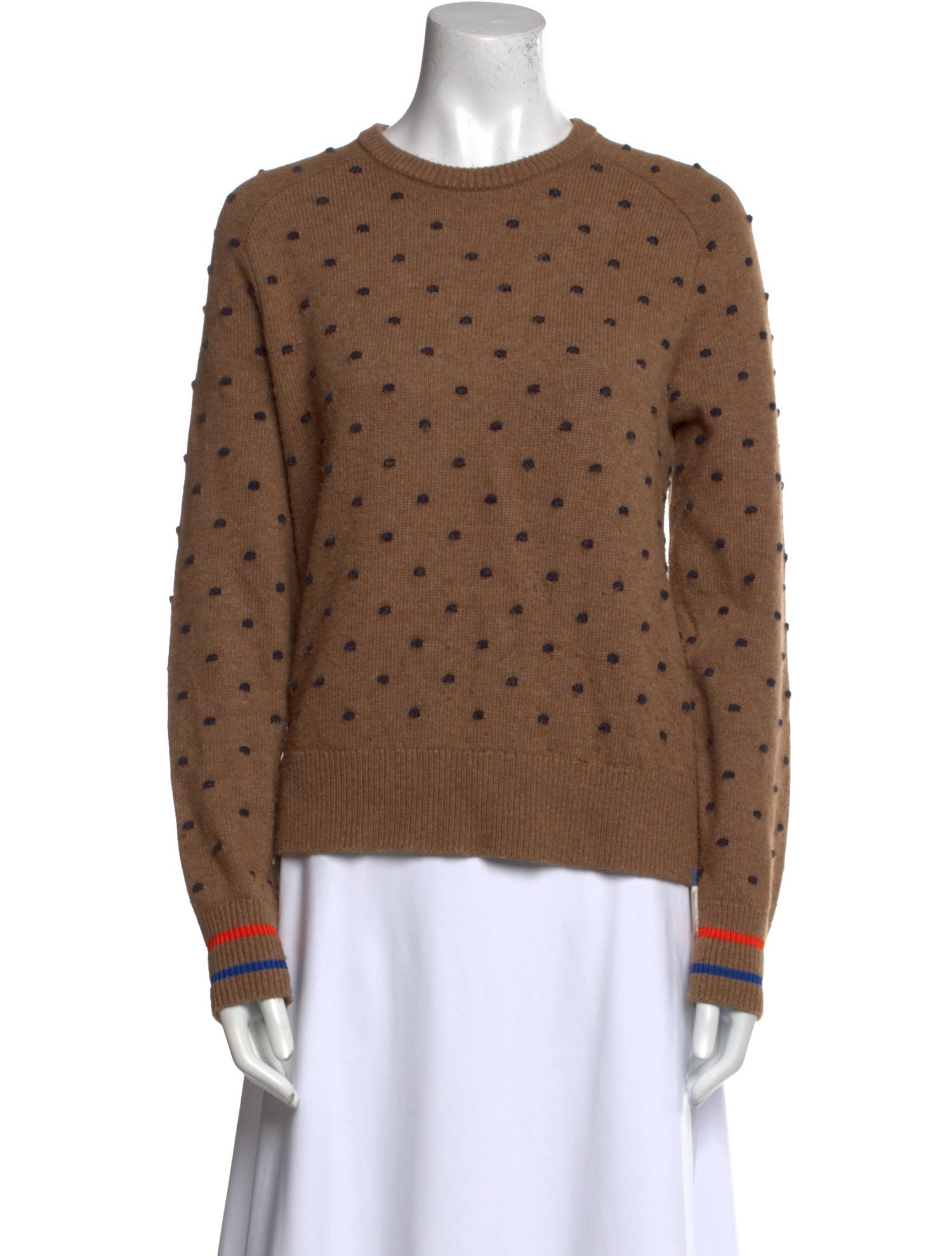 Kule Polka Dot Print Crew Neck Sweatshirt
