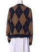 Kule Plaid Print V-Neck Sweater