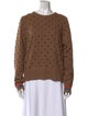 Kule Polka Dot Print Crew Neck Sweater