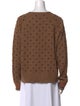 Kule Polka Dot Print Crew Neck Sweater