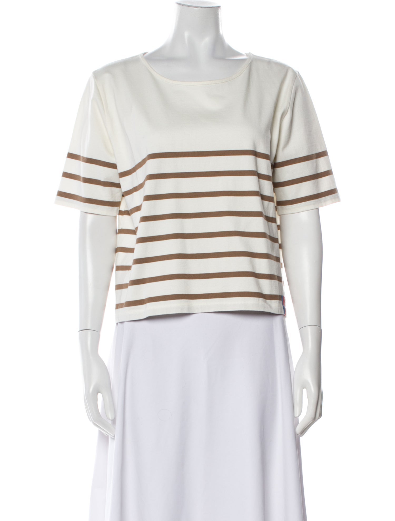 Kule Striped Bateau Neckline T-Shirt