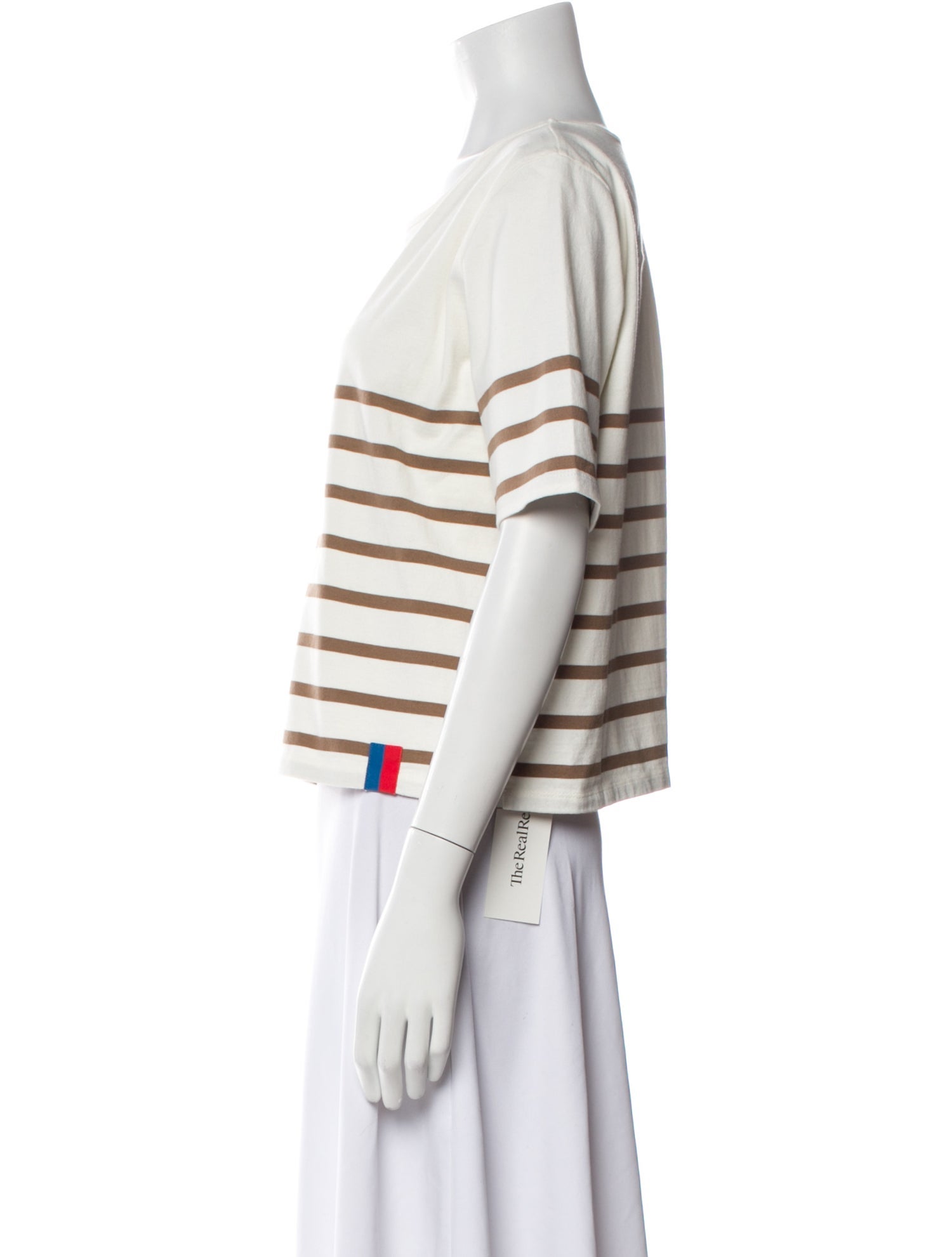 Kule Striped Bateau Neckline T-Shirt