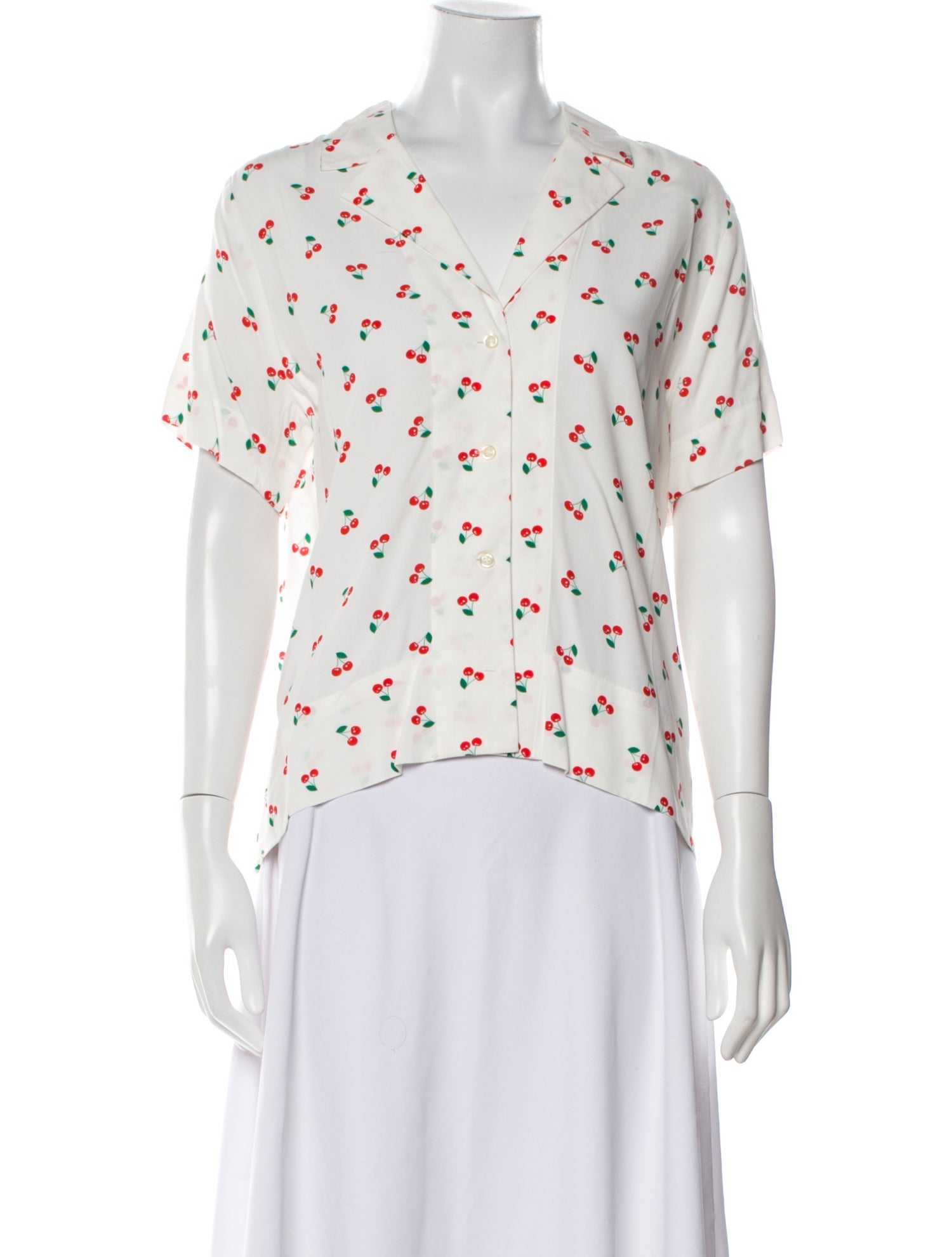 Kule Printed V-Neck Polo