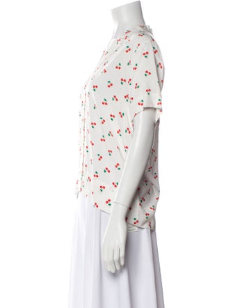 Kule Printed V-Neck Polo