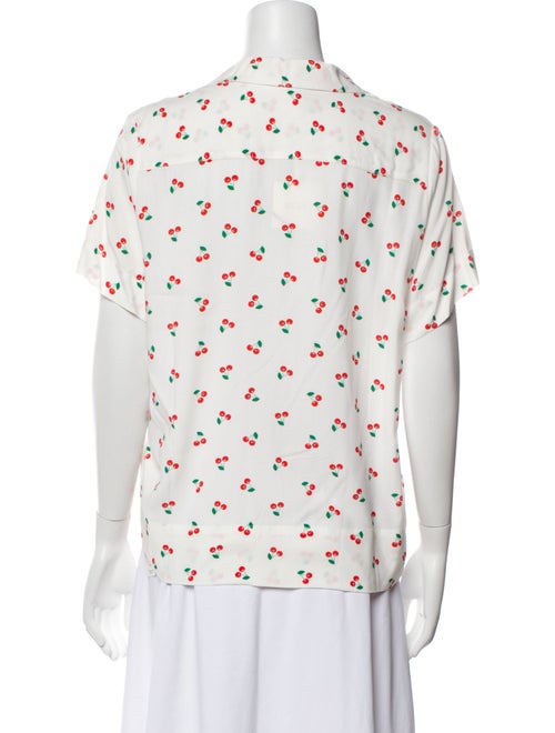 Kule Printed V-Neck Polo