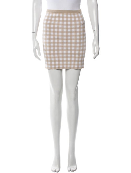 Kule Plaid Print Mini Skirt