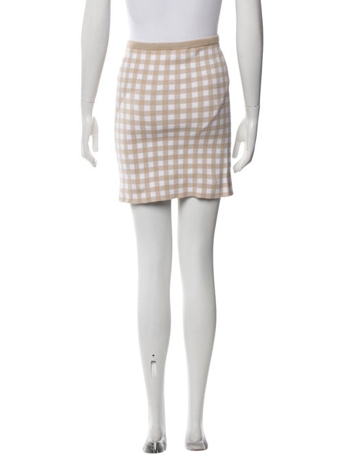 Kule Plaid Print Mini Skirt