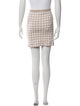 Kule Plaid Print Mini Skirt