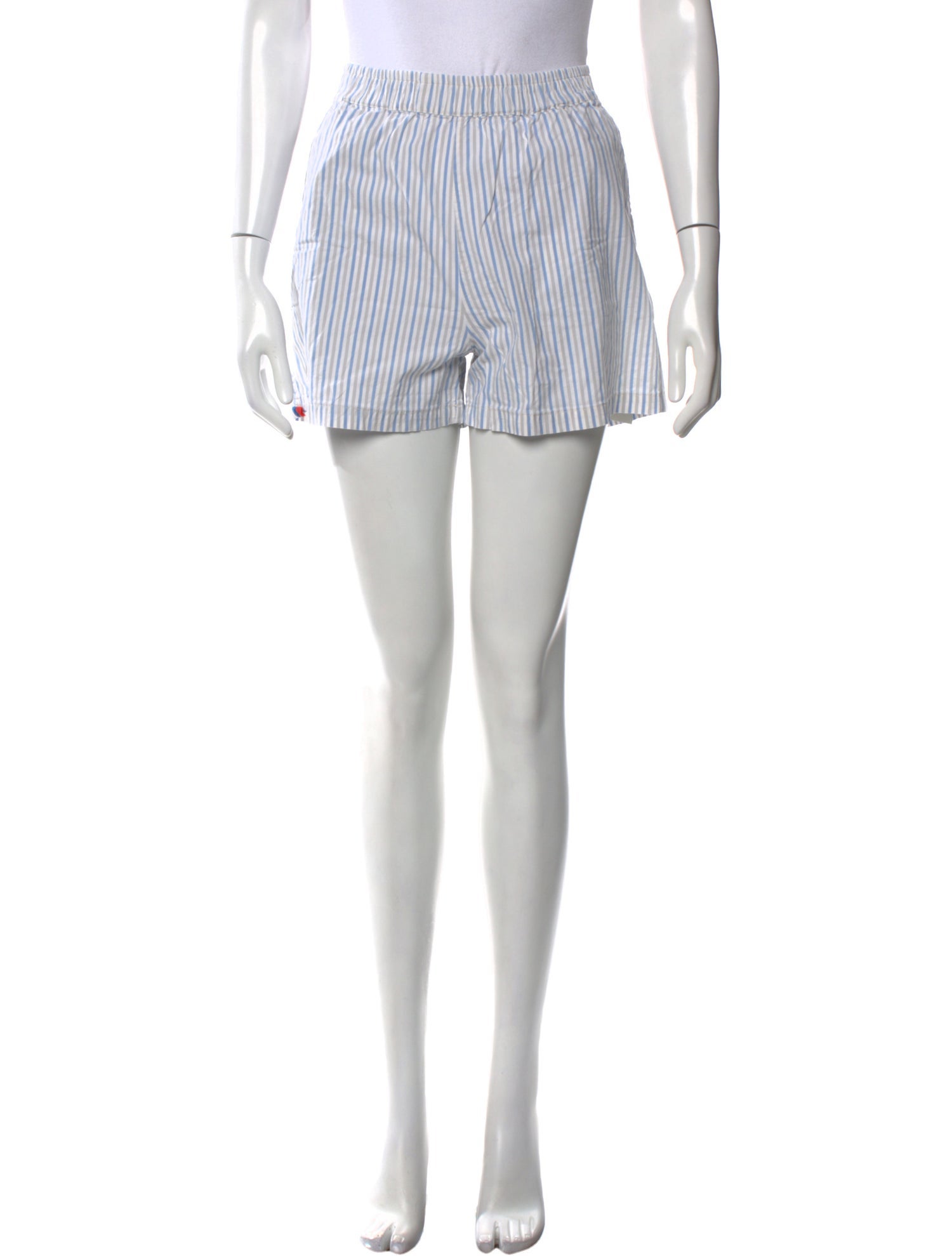 Kule Striped Mini Shorts