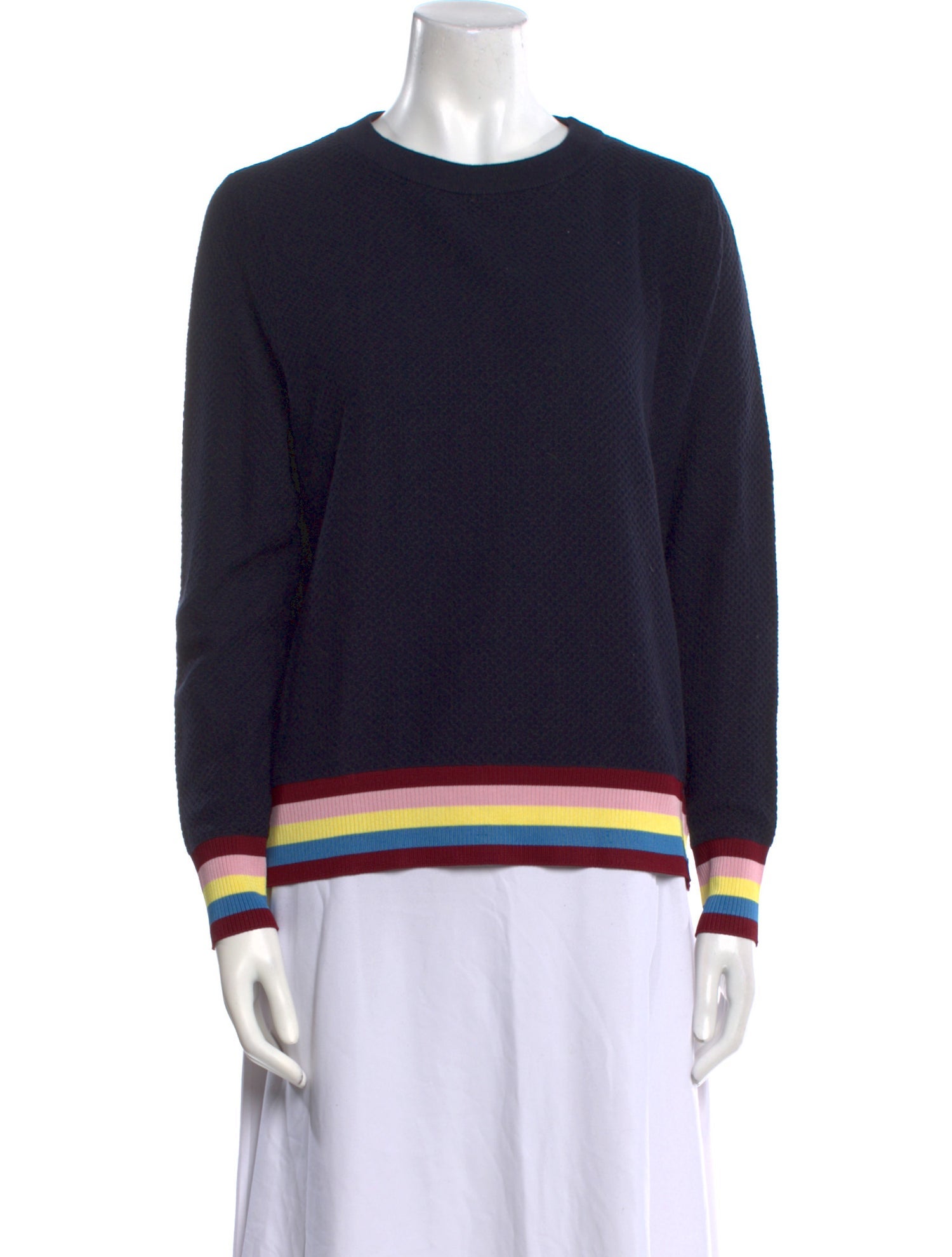 Kule Striped Crew Neck Sweater