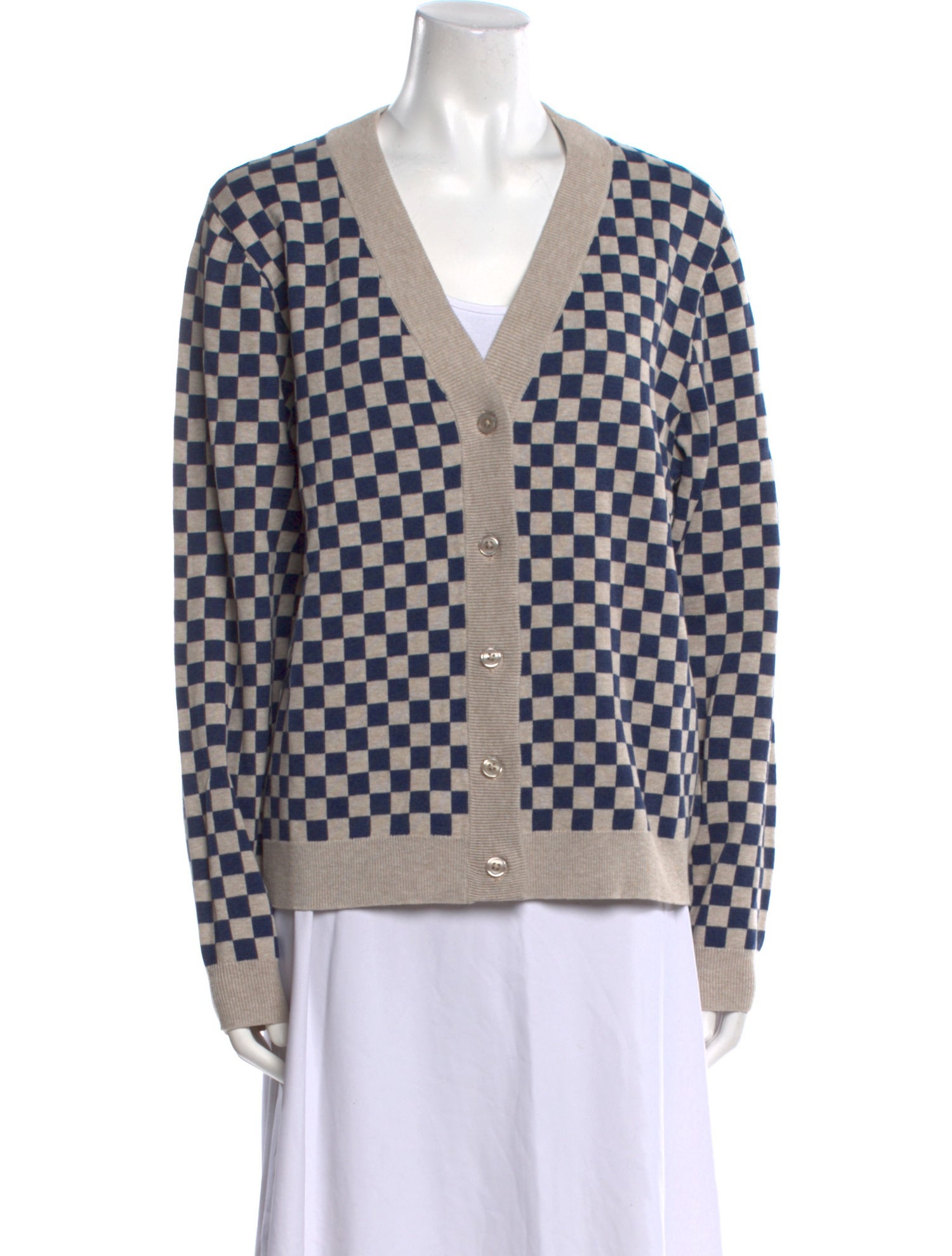 Kule Printed V-Neck Sweater