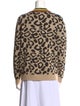 Kule Animal Print V-Neck Sweater